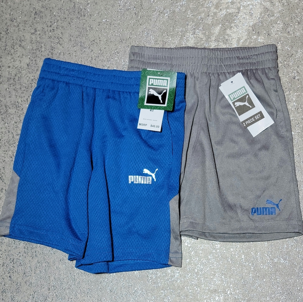 PUMA Toddler NWT Shorts 2 Piece Set Size: 4T Blue🎉🥳HOST PICK🎉🥳
